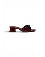54139 Women Slip on Heels in Maroon